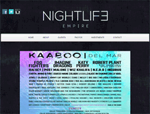 Tablet Screenshot of nightlifeempire.com